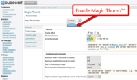 Activating Magic Thumb module for CubeCart